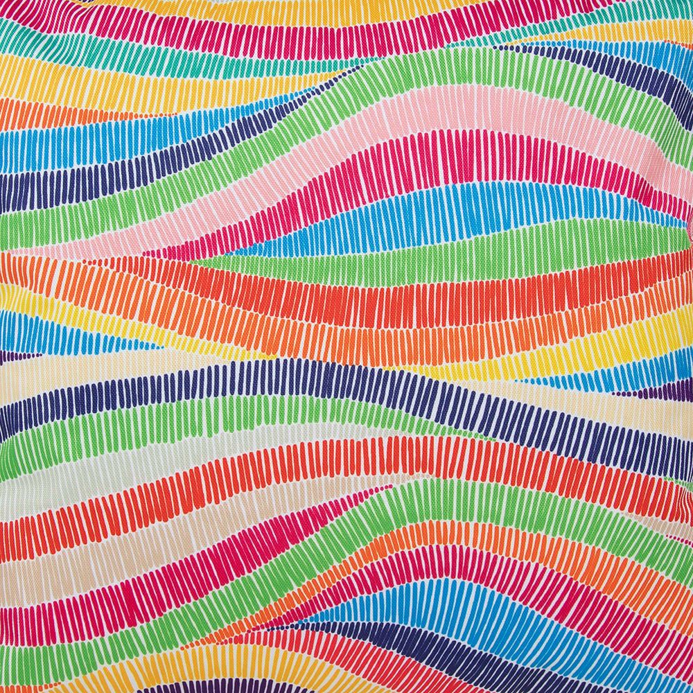 Veeva® Rainbow Wave Stripe Outdoor Cushion