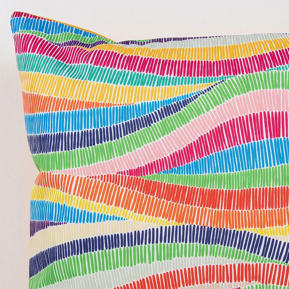 Veeva® Rainbow Wave Stripe Outdoor Cushion