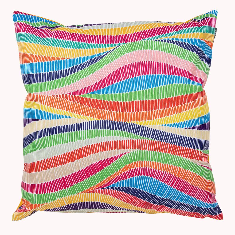 Veeva® Rainbow Wave Stripe Outdoor Cushion