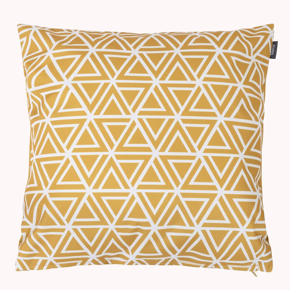 icon® Geometric Print Indoor-Outdoor Cushion, Yellow