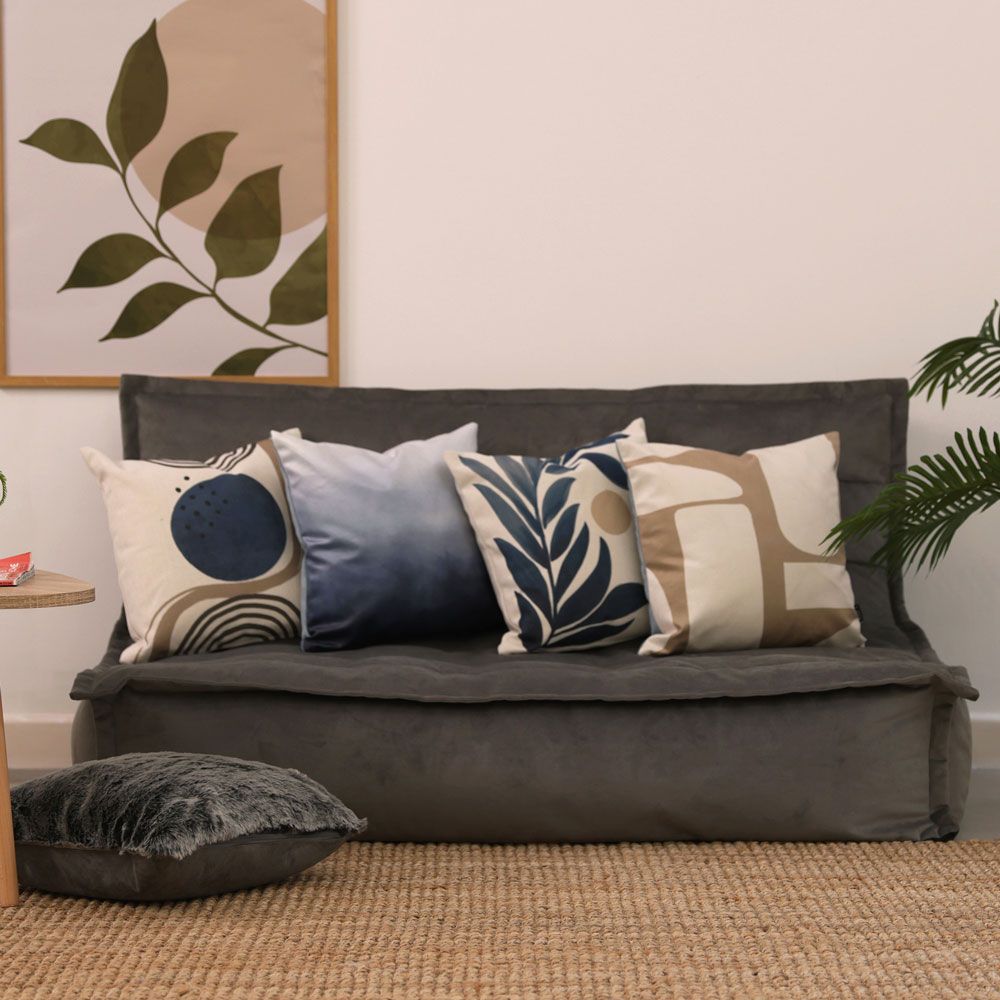 icon® Ombre Velvet Cushion, Blue