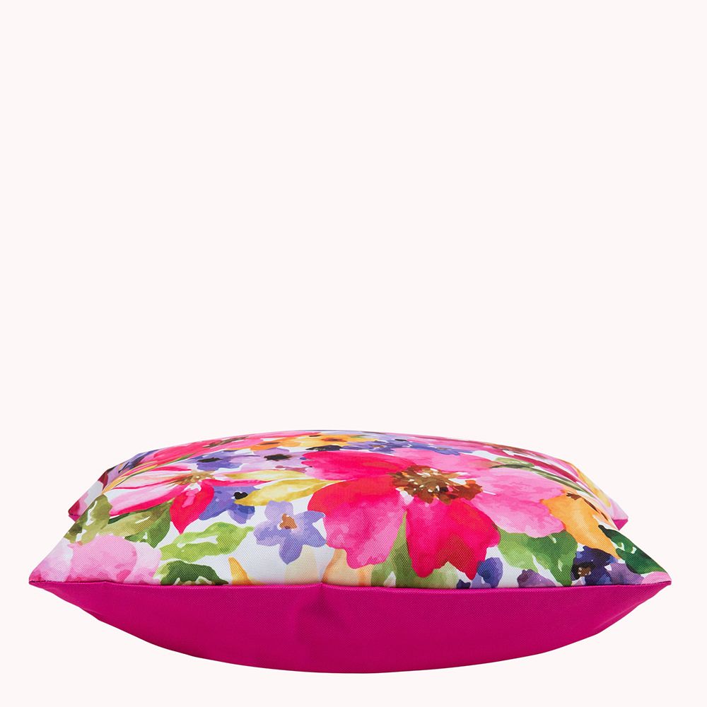 icon® Watercolour Floral Indoor-Outdoor Cushion, Multicolour