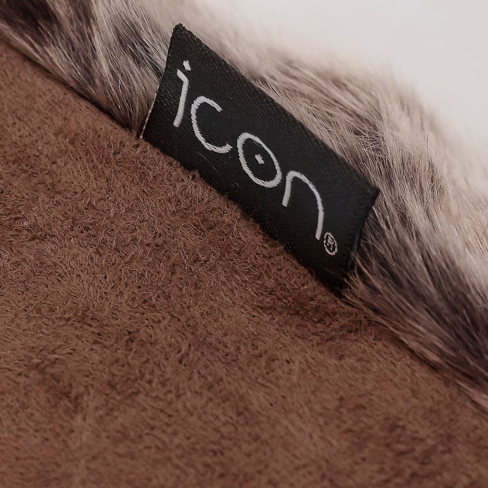 icon® Luxury Faux Fur Cushion 45cm Mink