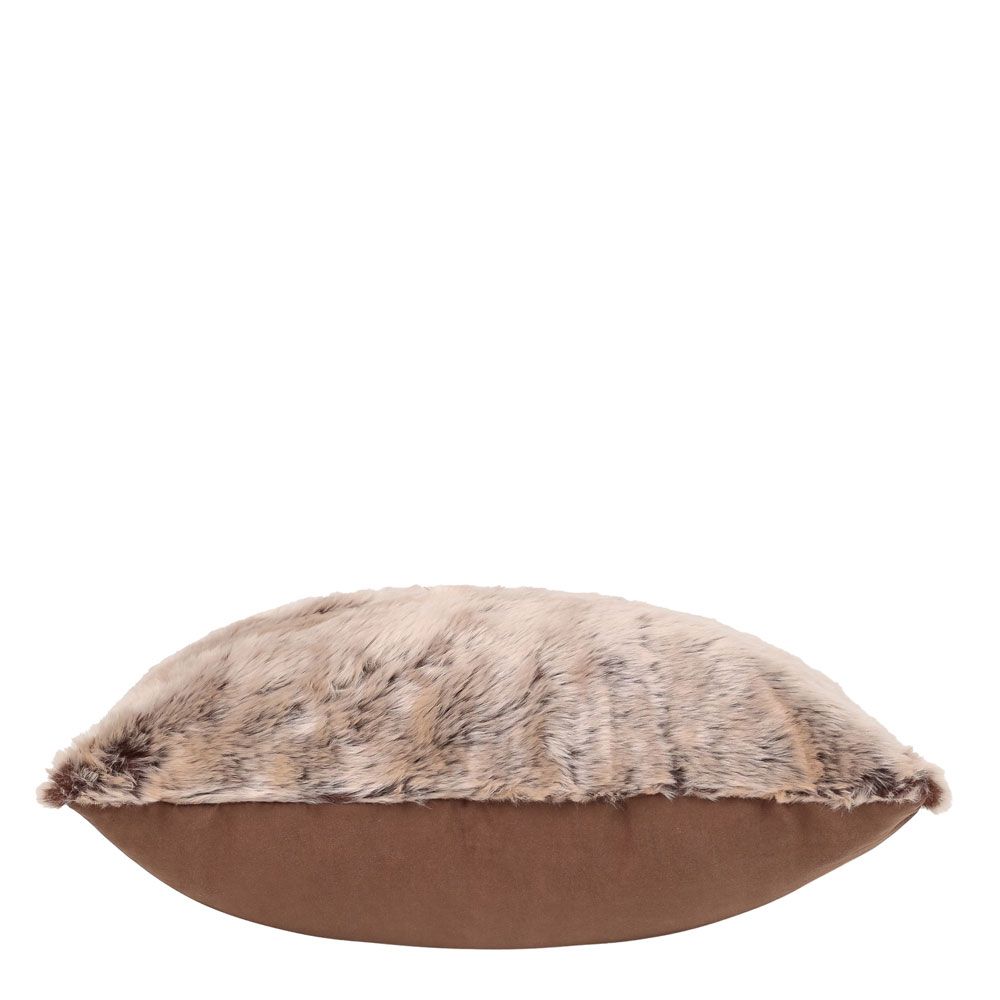icon® Luxury Faux Fur Cushion 45cm Mink
