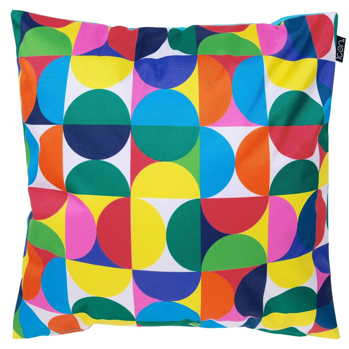 Circle Geometric Print Indoor-Outdoor Cushion