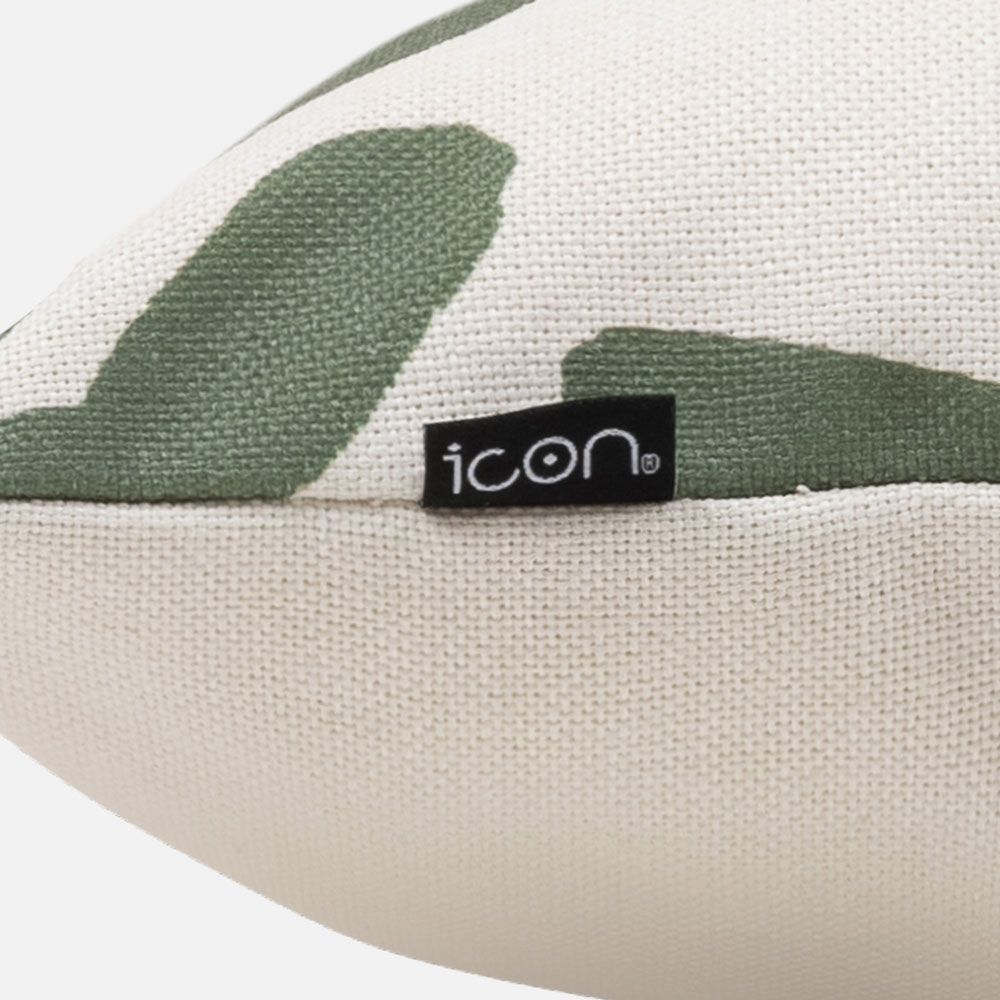 icon® Abstract Leaf Print Indoor-Outdoor Cushion, Multicolour