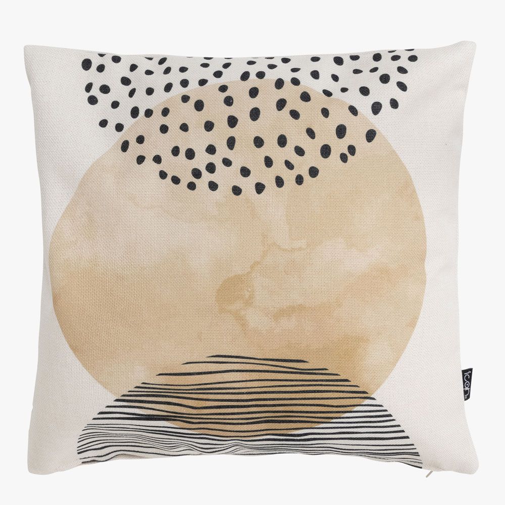 icon® Mono Sunset Print Indoor-Outdoor Cushion, Multicolour