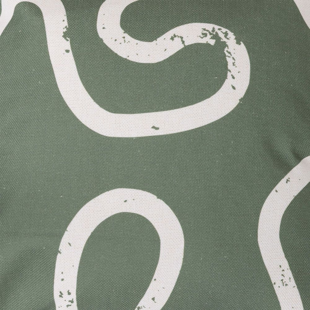 icon® Abstract Squiggle Print Indoor-Outdoor Cushion, Multicolour
