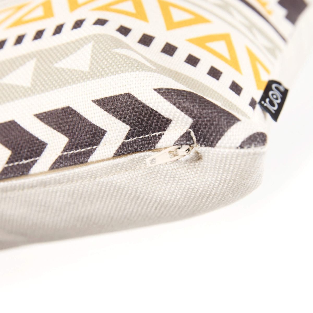 icon® Aztec Print Indoor-Outdoor Cushion, Ochre Yellow