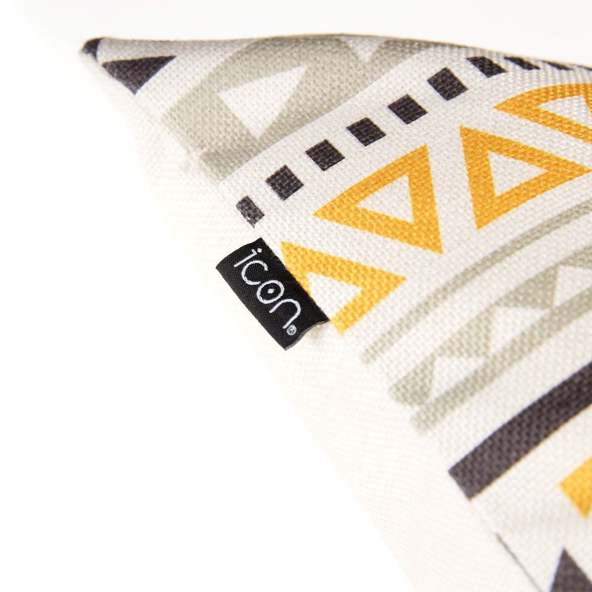 icon® Aztec Print Indoor-Outdoor Cushion, Ochre Yellow