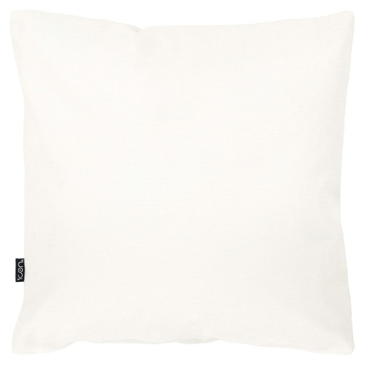 Abstract Leaf Print Indoor-Outdoor Cushion, Blue