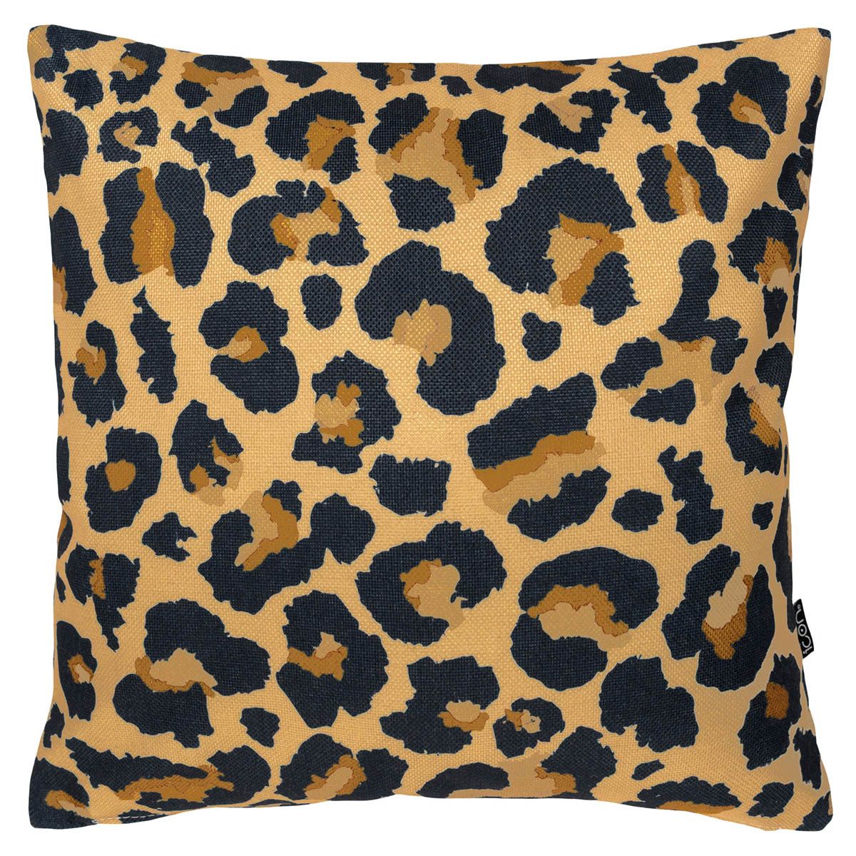 Leopard Print Indoor-Outdoor Cushion, Multicolour