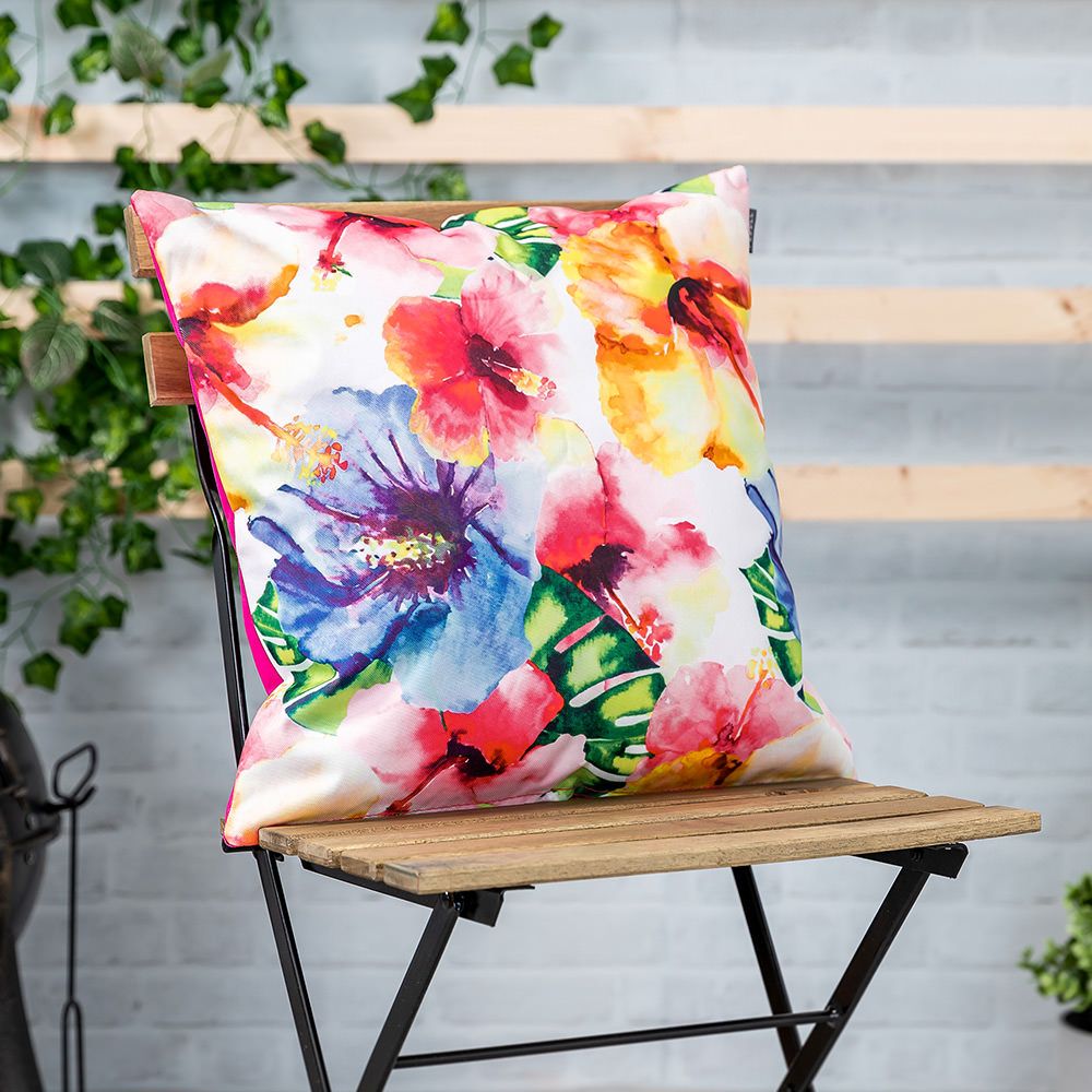 Hawaiian Bloom Outdoor Cushion Lifestyle Cropped