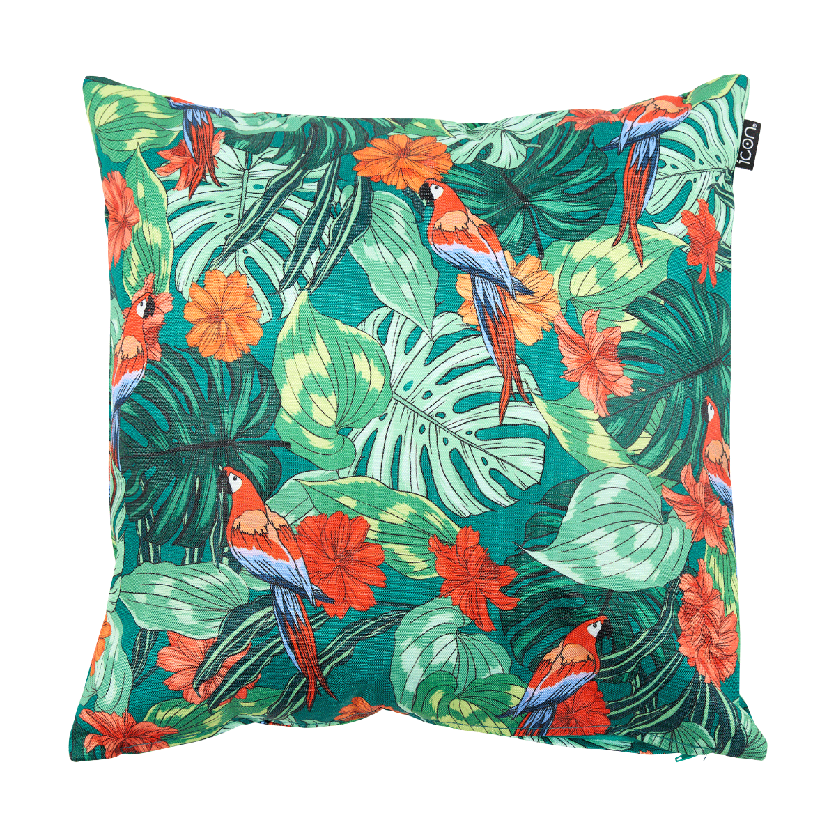 icon® Parrot Indoor-Outdoor Cushion, Multicolour
