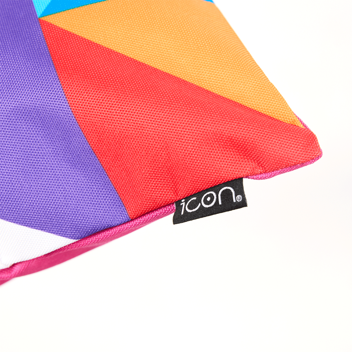 icon® Geometric Print Indoor-Outdoor Cushion, Technicolour