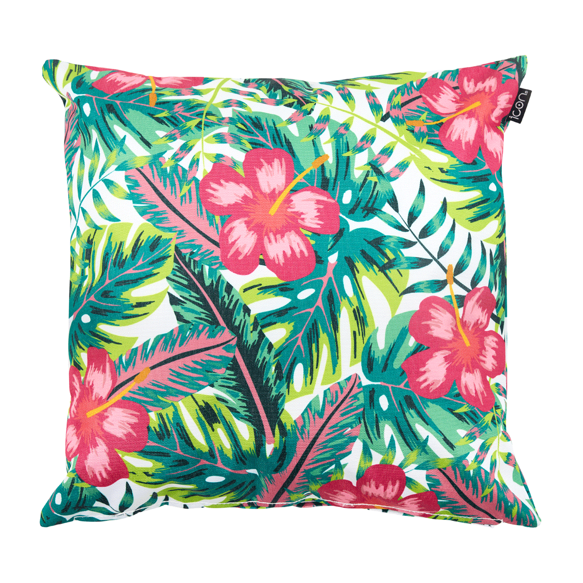 icon® Tropical Flower Indoor-Outdoor Cushion, Multicolour