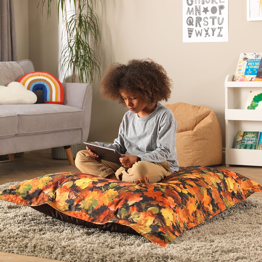 Eden® Learn About Nature Leaves Bean Bag Floor Cushion