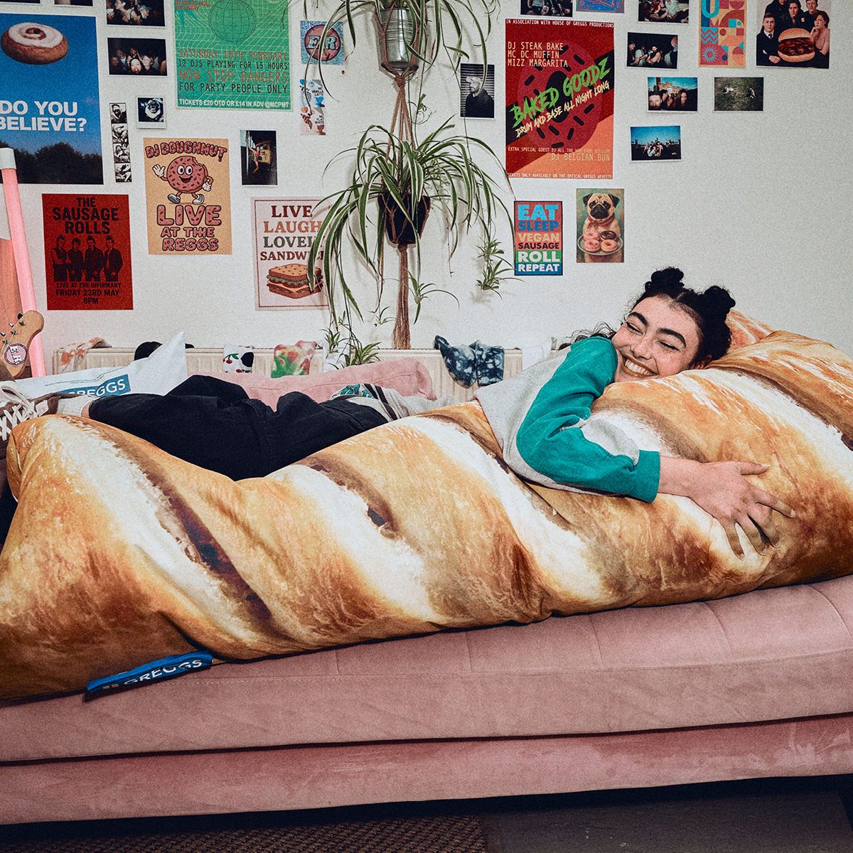 Greggs x Icon XL Sausage Roll Bean Bag