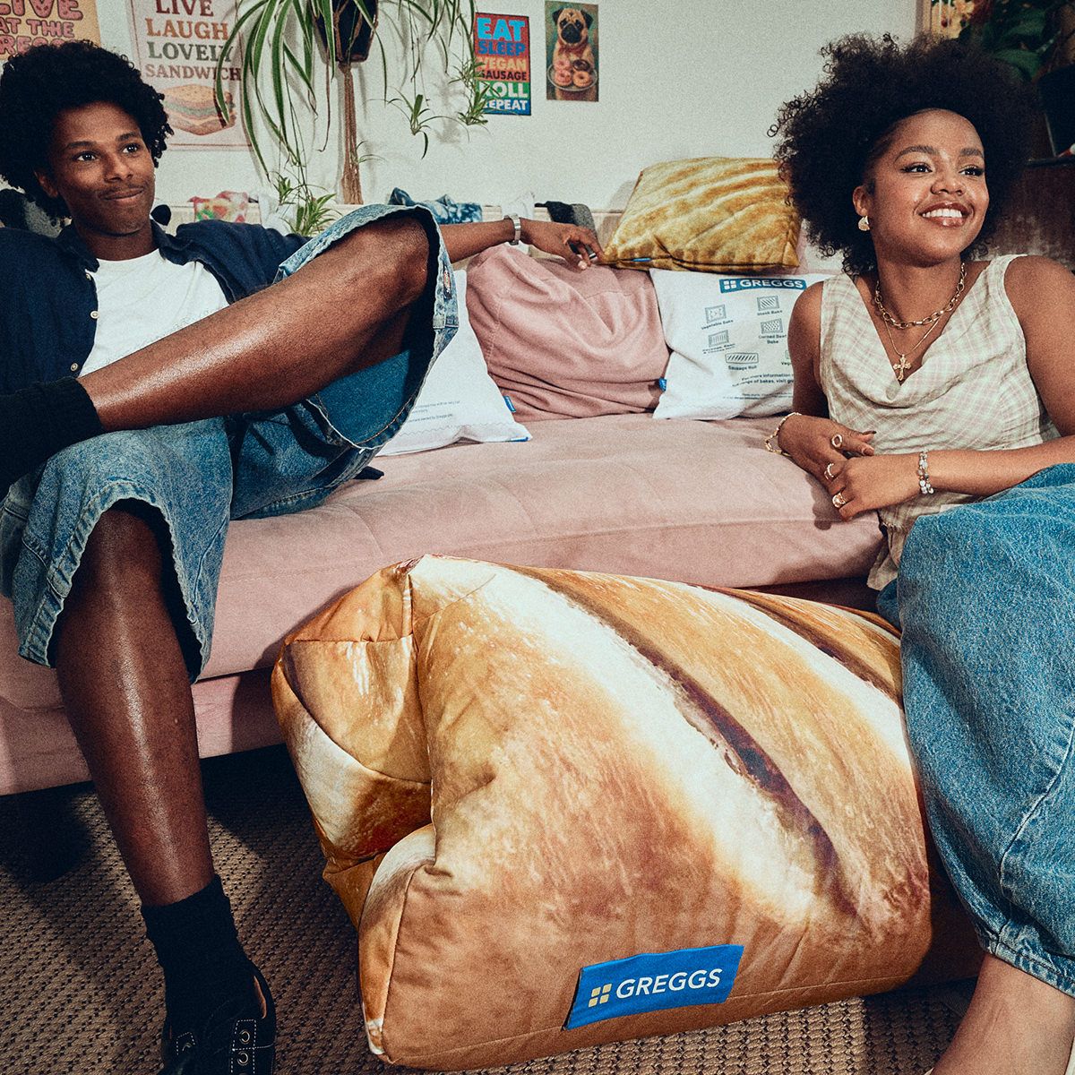 Greggs x Icon XL Sausage Roll Bean Bag
