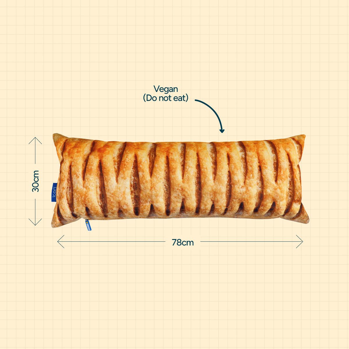 Greggs x Icon Vegan Roll Cushion
