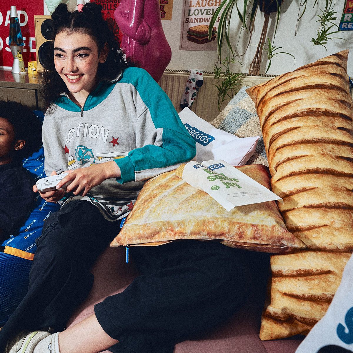 Greggs x Icon Vegan Roll Cushion