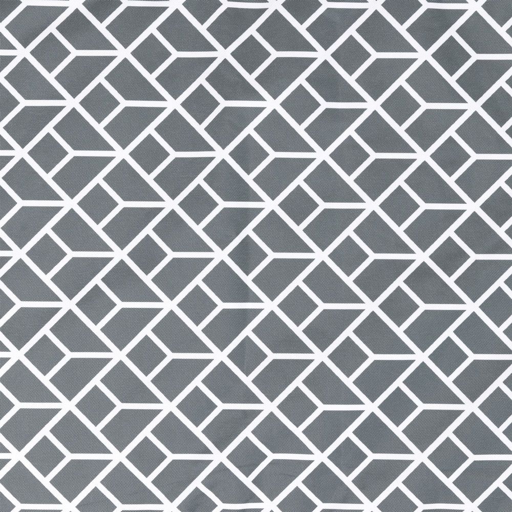 icon® Geometric Outdoor High Back Seat Pad, Charcoal