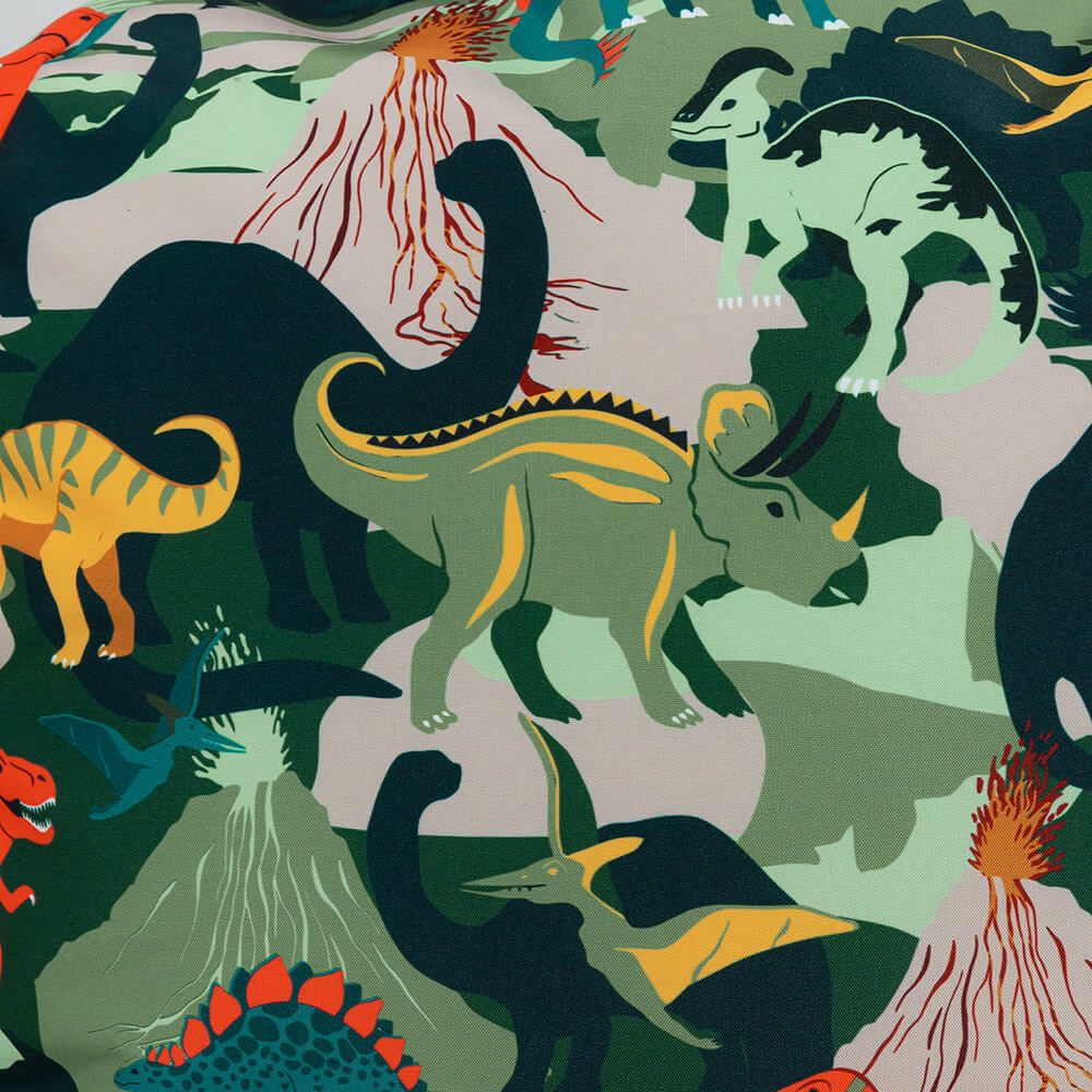 icon® Kids Dinosaur Print Classic Bean Bag, Green