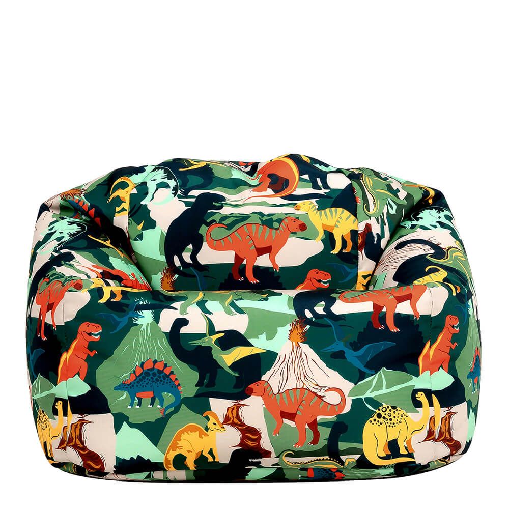 icon® Kids Dinosaur Print Classic Bean Bag, Green