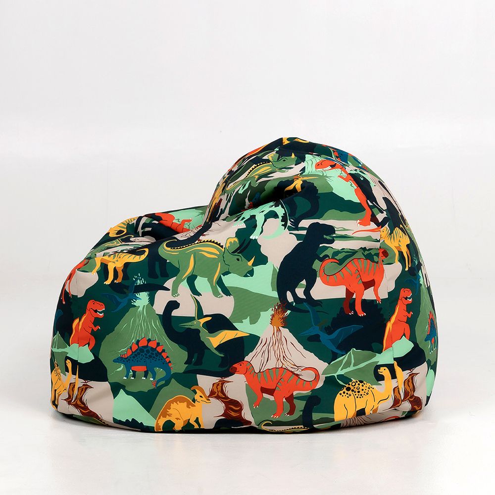 icon® Kids Dinosaur Print Classic Bean Bag, Green