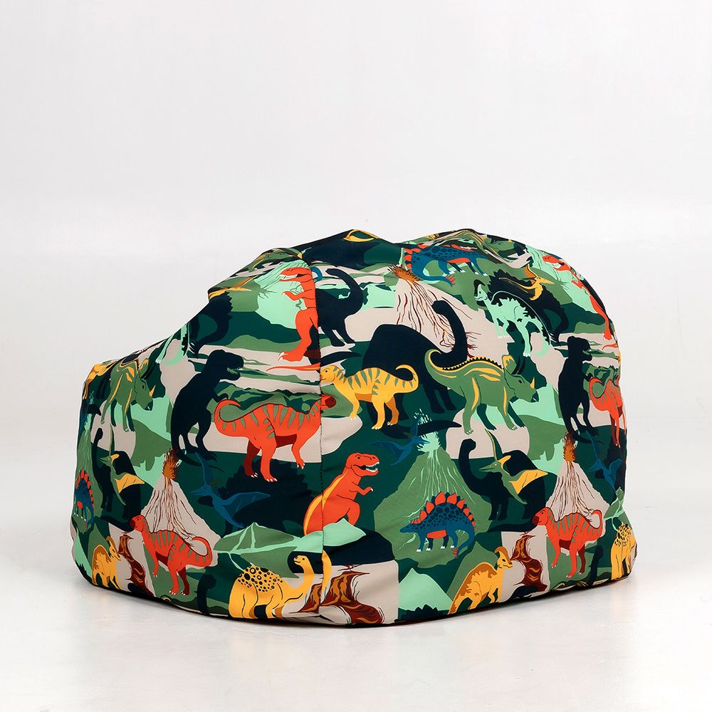 icon® Kids Dinosaur Print Classic Bean Bag, Green