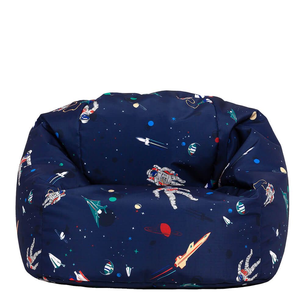 icon® Kids Space Print Classic Bean Bag, Navy Blue