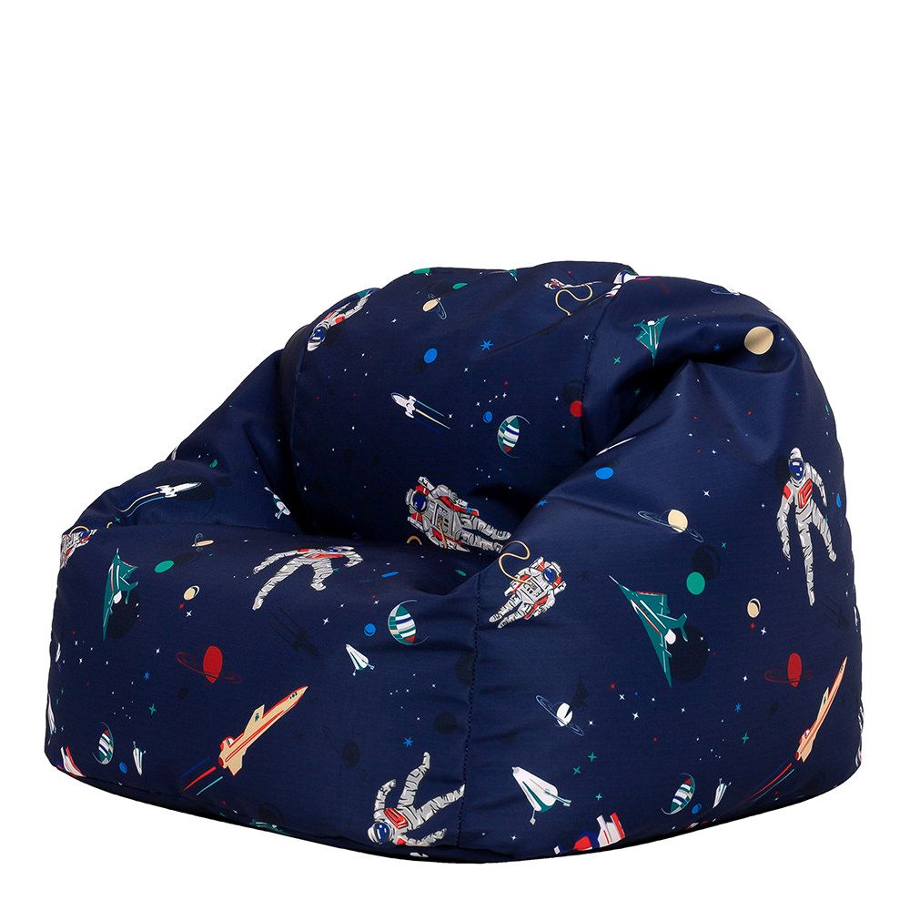 icon® Kids Space Print Classic Bean Bag, Navy Blue