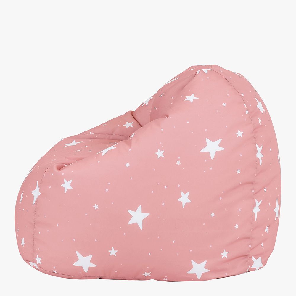 icon® Kids Star Print Classic Bean Bag, Pink