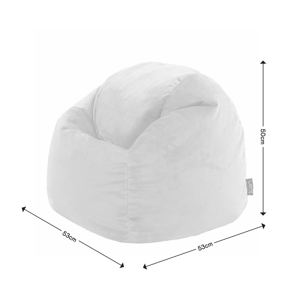 icon® Kids Kingston Velvet Bean Bag