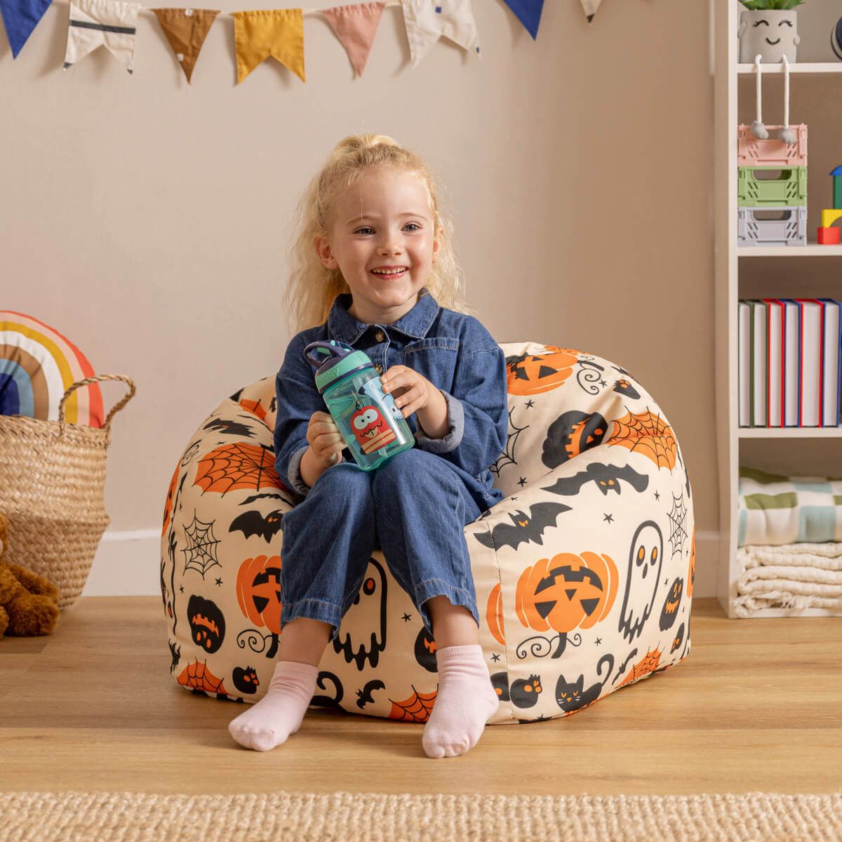 Icon Kids Halloween Print Classic Bean Bag
