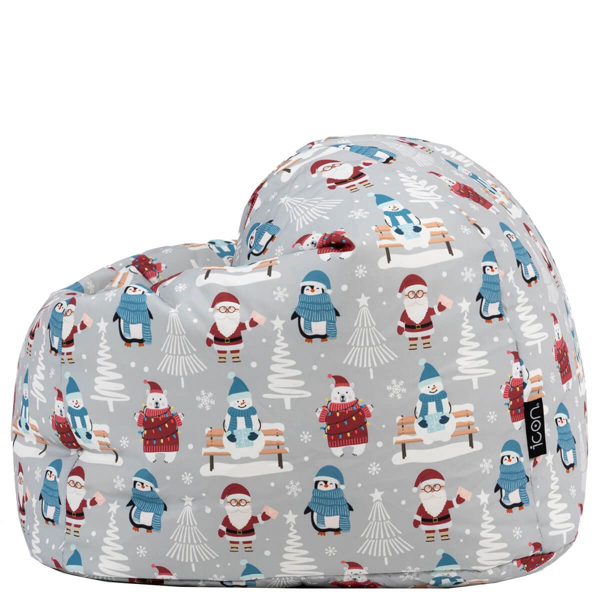 icon® Kids Festive Santa Claus Print Classic Bean Bag