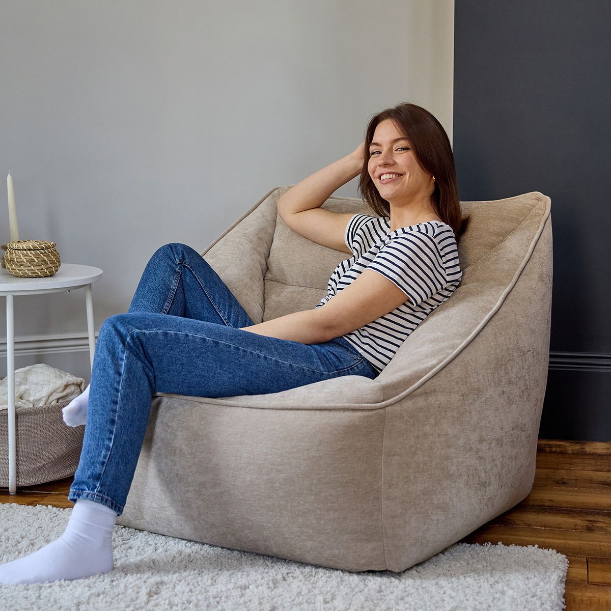 icon® Natalia Chenille Armchair Bean Bag