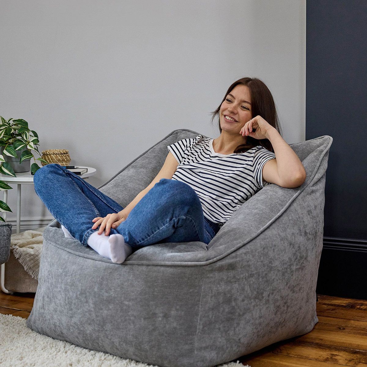 icon® Natalia Chenille Armchair Bean Bag