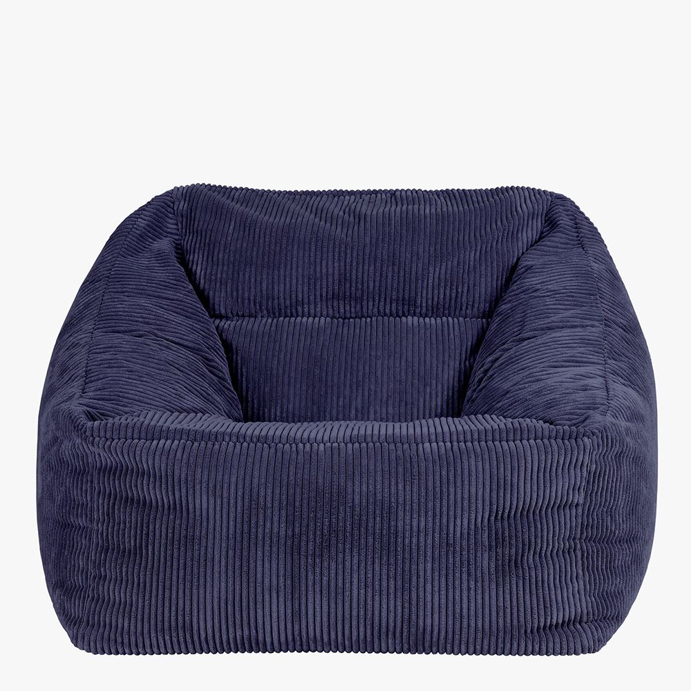 icon® Natalia Cord Armchair Bean Bag, Navy