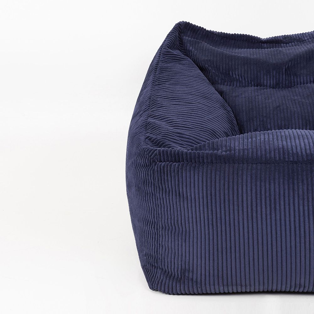 icon® Natalia Cord Armchair Bean Bag, Navy