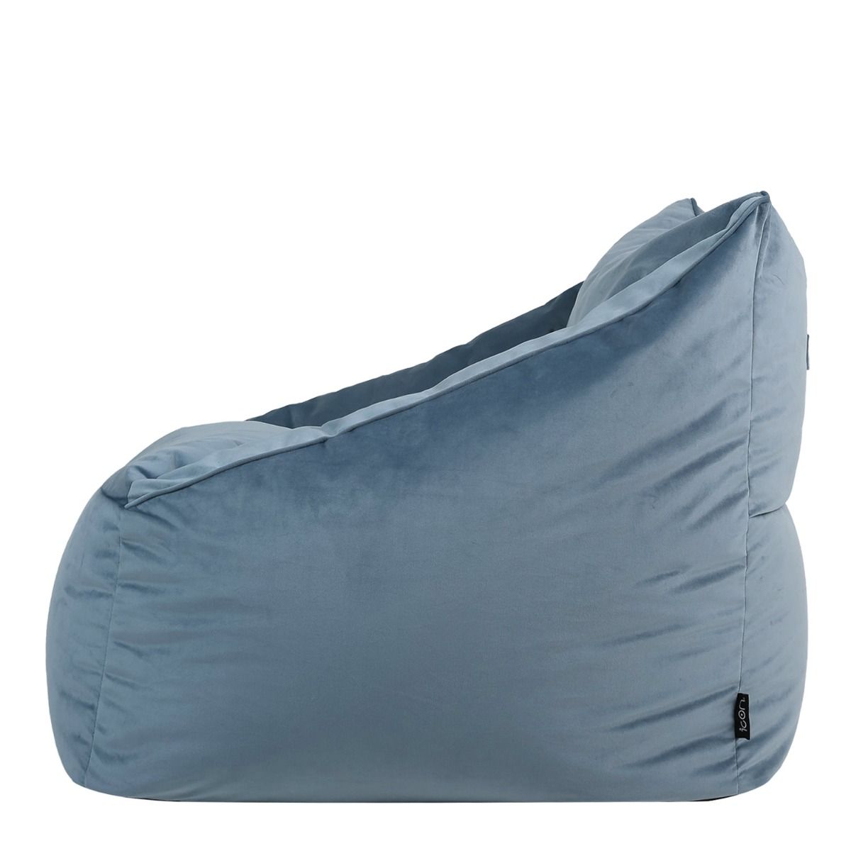 icon® Natalia Velvet Armchair Bean Bag, Mineral Blue
