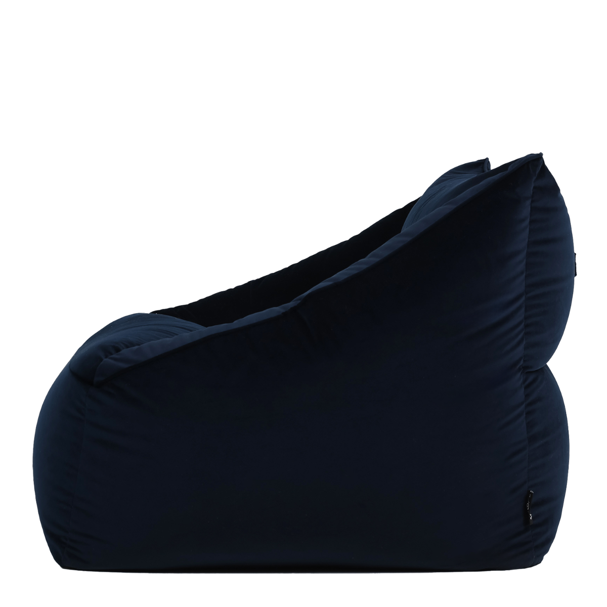Natalia Velvet Armchair Bean Bag, Midnight Blue
