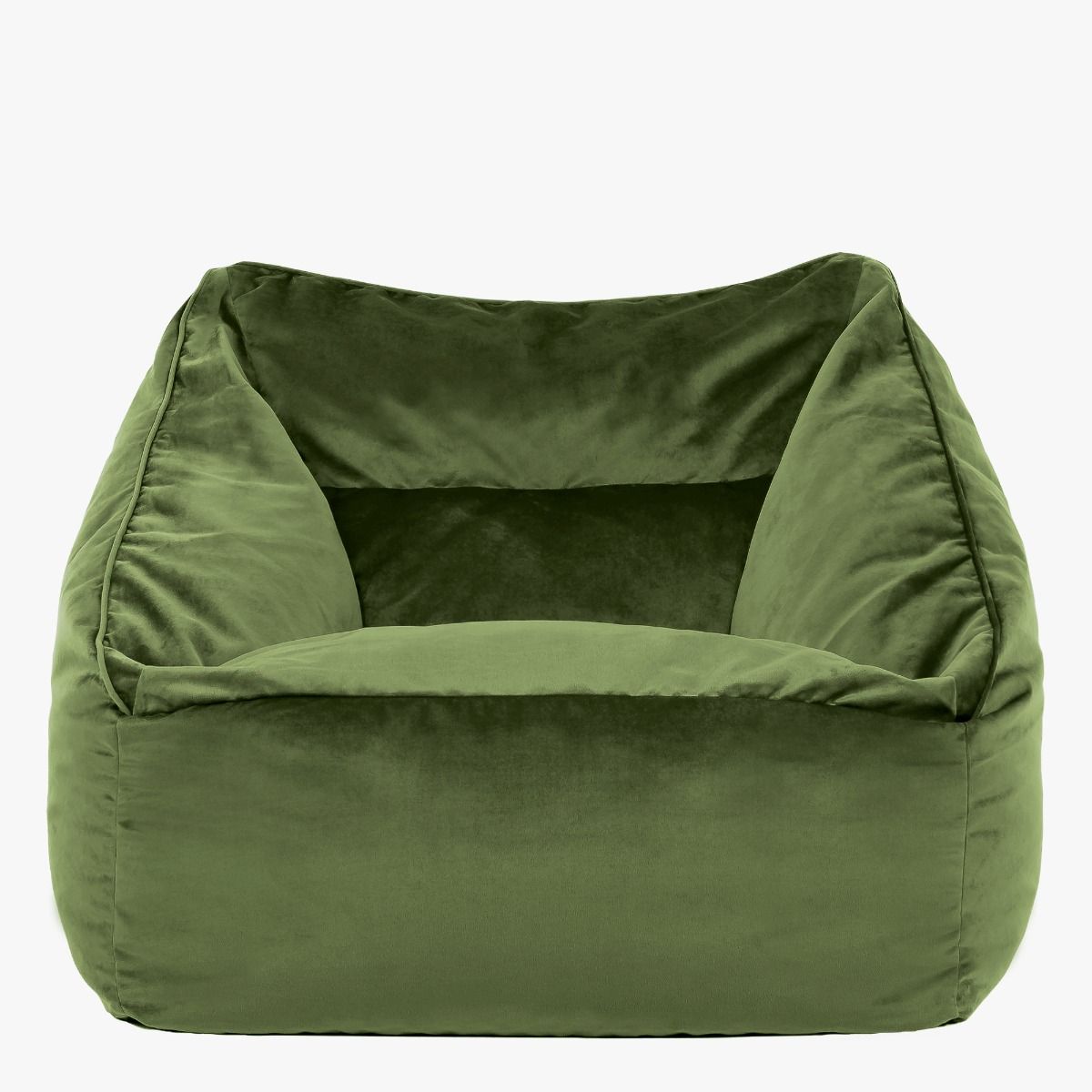 Natalia Velvet Armchair Bean Bag, Sage Green