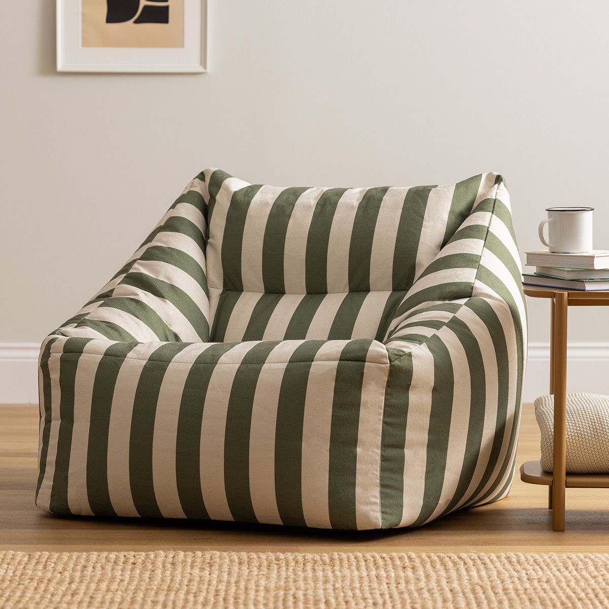 icon® Natalia Striped Woven Armchair Bean Bag