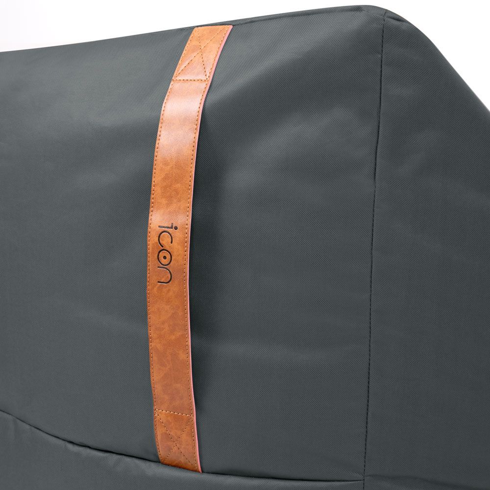 Charcoal Indoor Outdoor Bean Bag Armchair Handle Close Up