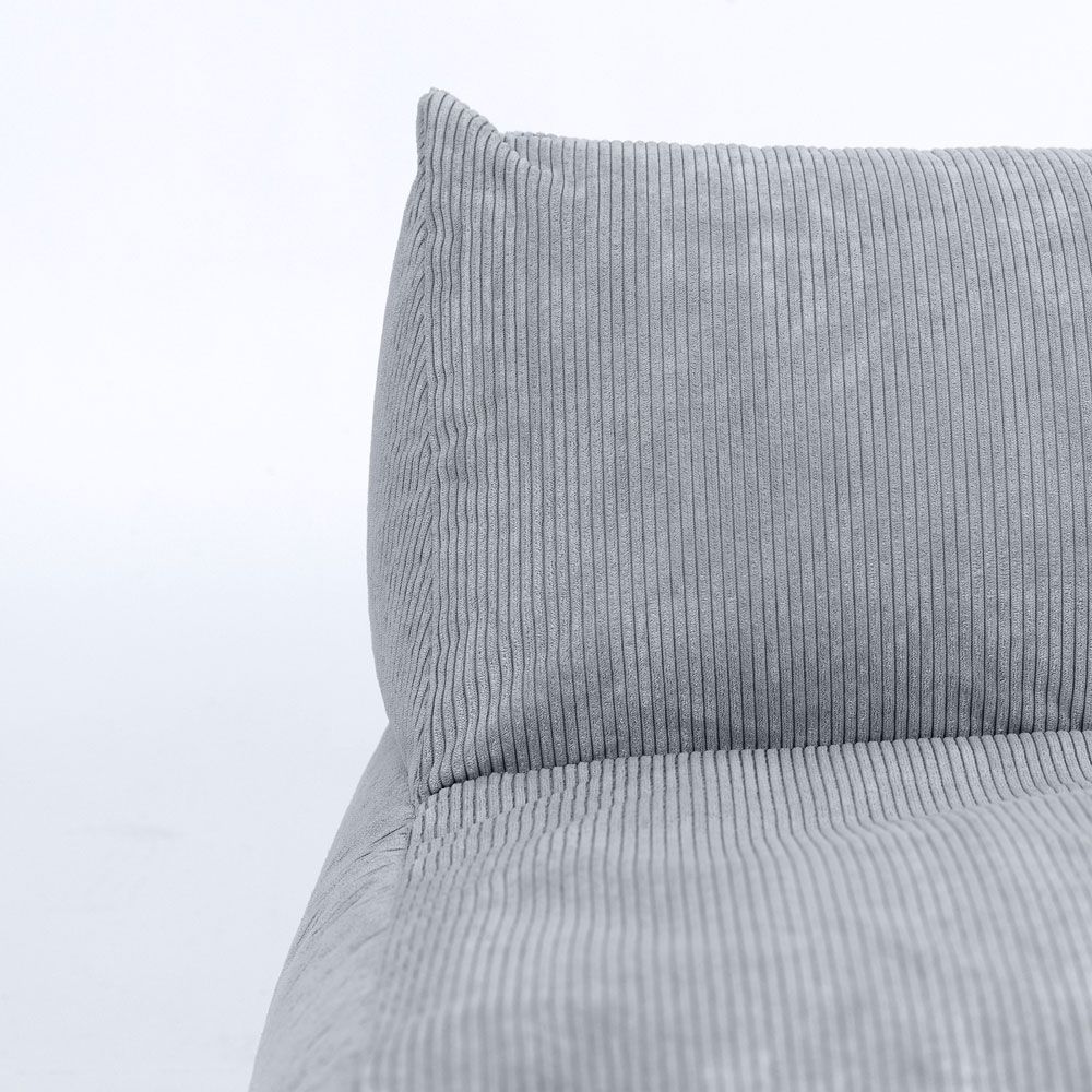 Tetra Corduroy Modular Corner, Charcoal