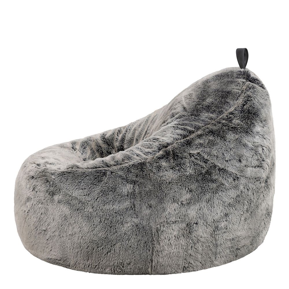 icon® Arctic Wolf Faux Fur Cocoon Bean Bag