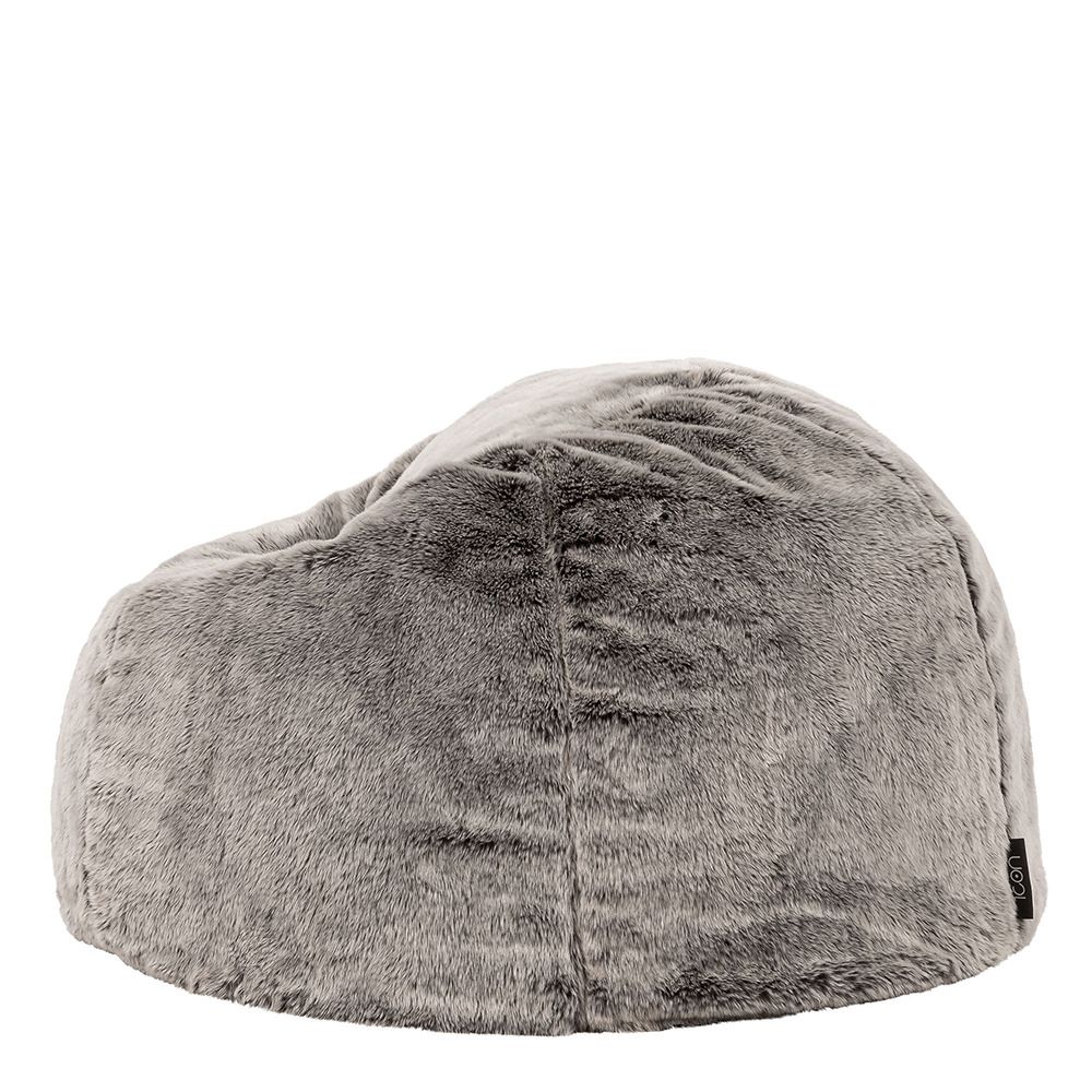 icon® Kenai Luxury Faux Fur Bean Bag, Arctic Wolf