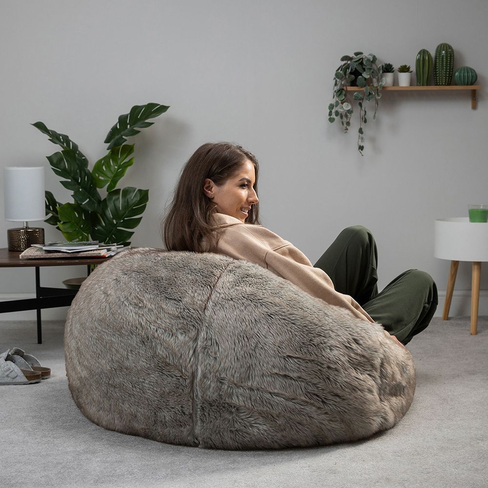 icon® Lapin Faux Fur Bean Bag