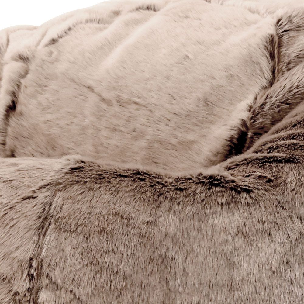 icon® Ottawa Faux Fur Bean Bag, Mink